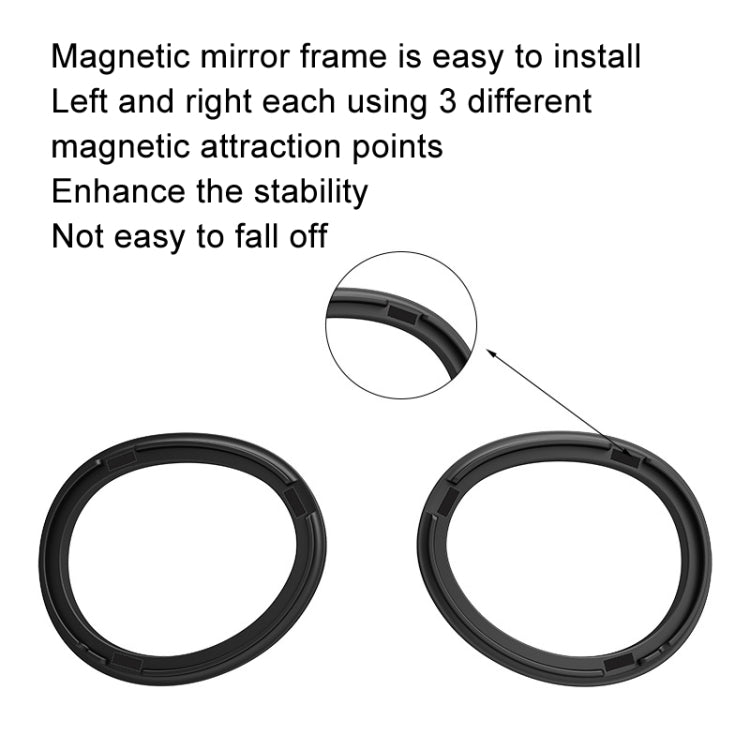 For Apple Vision Pro Magnetic Frame VR Glasses Smart Accessories, Single Frame, 1.56 Refractive Index Frame+200 Degree Lens, 1.61 Refractive Index Frame+300 Degree Lens, 1.67 Refractive Index Frame+400 Degree Lens                                       ...
