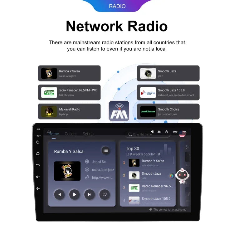 جهاز تشغيل أندرويد عالمي بشاشة HD كبيرة 6+128 جيجابايت، مشغل بلوتوث للسيارة، ملاحة GPS أندرويد، جهاز متكامل، 7 إنش، 9 إنش، 10.1 إنش
