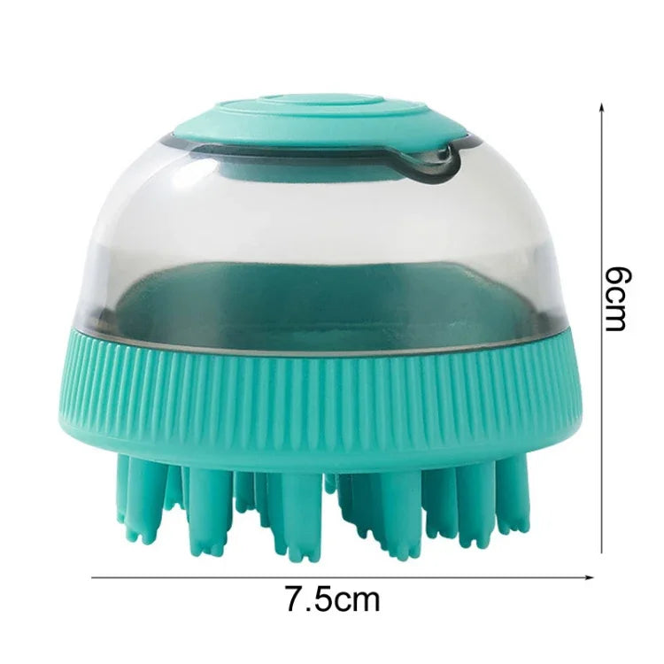 Pet Cleaning Supply Capsule Refillable Shower Gel Type Cats Dogs Bathing Massage Brush