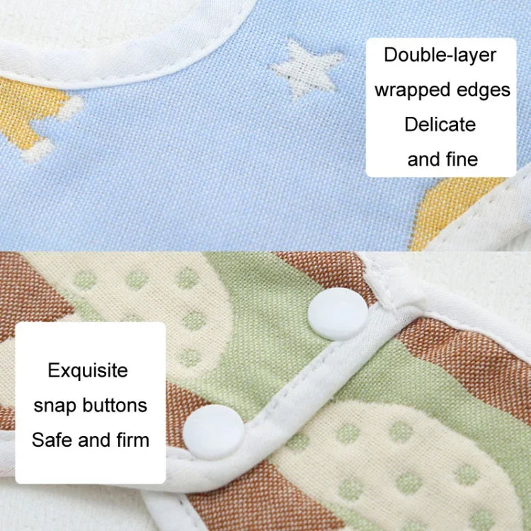 2pcs Dual Sided Newborn Baby Petal Waterproof Bib Six Layers Gauze Cotton Plum Bib, Cedar Pink