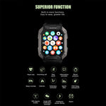 C20Plus 1.81-inch Health Monitoring Waterproof Bluetooth Call Smart Watch, Black, Green, Camouflage Black, Camouflage Green, Black Leather, Brown Leather, Black Steel, Black Bamboo Knot, Black 3-Beads