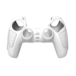 Étui de protection en silicone pour manette PS5 : coque souple antidérapante, blanc, bleu, noir, blanc + 2 chapeaux, bleu + 2 chapeaux, noir + 2 chapeaux, blanc + 8 chapeaux, bleu + 8 chapeaux, noir + 8 chapeaux