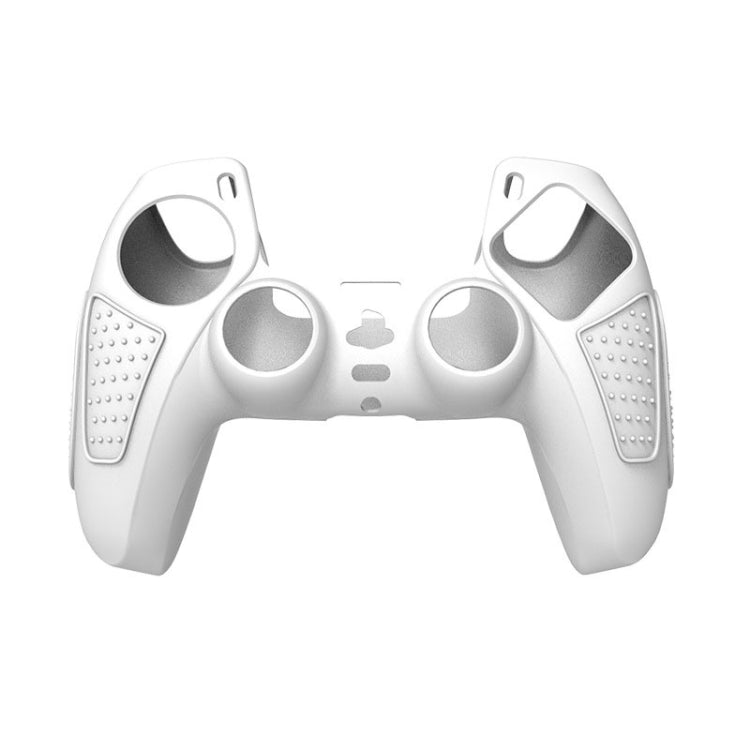 Étui de protection en silicone pour manette PS5 : coque souple antidérapante, blanc, bleu, noir, blanc + 2 chapeaux, bleu + 2 chapeaux, noir + 2 chapeaux, blanc + 8 chapeaux, bleu + 8 chapeaux, noir + 8 chapeaux