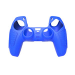 Étui de protection en silicone pour manette PS5 : coque souple antidérapante, blanc, bleu, noir, blanc + 2 chapeaux, bleu + 2 chapeaux, noir + 2 chapeaux, blanc + 8 chapeaux, bleu + 8 chapeaux, noir + 8 chapeaux