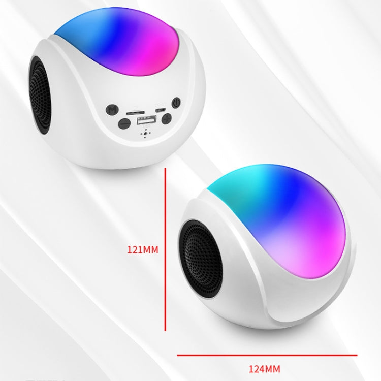SY-688 TWS RGB Colorful Light Mini Card Bluetooth Speaker, SY-688 White