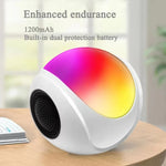 SY-688 TWS RGB Colorful Light Mini Card Bluetooth Speaker, SY-688 White