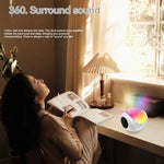 SY-688 TWS RGB Colorful Light Mini Card Bluetooth Speaker, SY-688 White