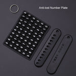 For Volkswagen Key Cover Multifunctional Keychain Anti-lost Number Plate, A, B, C, D, E, F, G, H