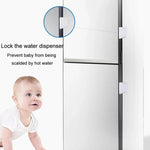 Multifunctional Baby Anti-pinch Door Latch Drawer Refrigerator Child Safety Lock, Refrigerator Lock