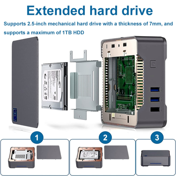 12th Intel Alderlake Dual HDMI+VGA Triple Display 4K HD Pocket Mini PC, GK3Plus N100 8G+128G US Plug, GK3Plus N100 8G+128G UK Plug, GK3Plus N100 8G+128G EU Plug, GK3Plus N100 8G+256G US Plug, GK3Plus N100 8G+256G EU Plug, GK3Plus N100 8G+256G UK Plug  ...