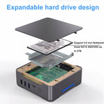 12th Intel Alderlake Dual HDMI+VGA Triple Display 4K HD Pocket Mini PC, GK3Plus N100 8G+128G US Plug, GK3Plus N100 8G+128G UK Plug, GK3Plus N100 8G+128G EU Plug, GK3Plus N100 8G+256G US Plug, GK3Plus N100 8G+256G EU Plug, GK3Plus N100 8G+256G UK Plug  ...