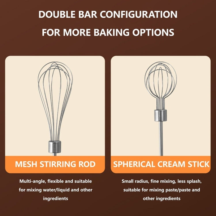 Wireless Mini Handheld Multi-Function Electric Stirring Mixer, Single Stick Khaki, Single Stick Beige, Double Stick Khaki, Double Stick Beige