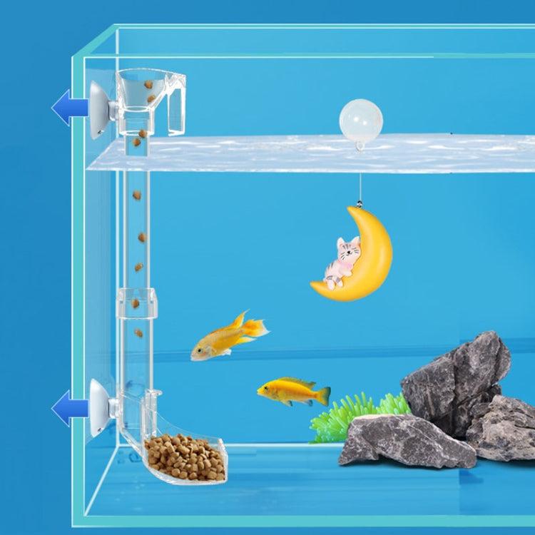 Fish Tank Feeding Tube Acrylic Feeder Small Fish Feeding Tube, 13-18cm, 20-32cm