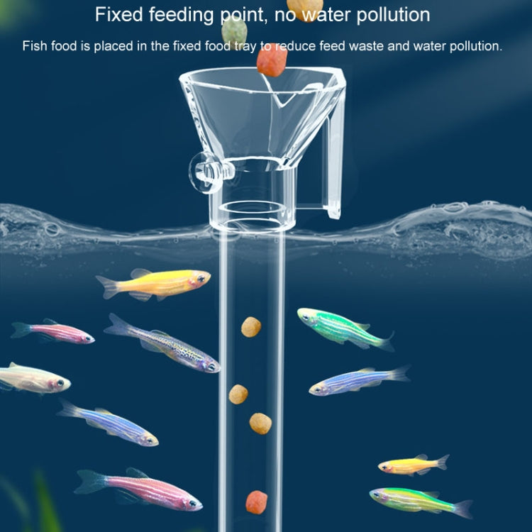Fish Tank Feeding Tube Acrylic Feeder Small Fish Feeding Tube, 13-18cm, 20-32cm