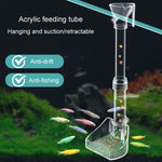 Fish Tank Feeding Tube Acrylic Feeder Small Fish Feeding Tube, 13-18cm, 20-32cm