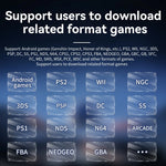 ANBERNIC RG556 Handheld Game Console Android 13 System 5.48-Inch AMOLED Screen WIFI Bluetooth Game Player, 128GB+128GB, 128GB+256GB