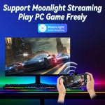 ANBERNIC RG556 Handheld Game Console Android 13 System 5.48-Inch AMOLED Screen WIFI Bluetooth Game Player, 128GB+128GB, 128GB+256GB