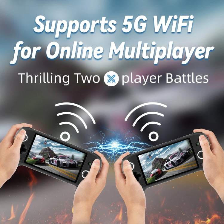 ANBERNIC RG556 Handheld Game Console Android 13 System 5.48-Inch AMOLED Screen WIFI Bluetooth Game Player, 128GB+128GB, 128GB+256GB