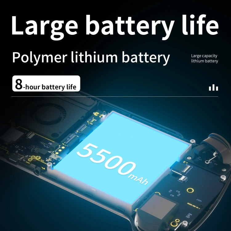 ANBERNIC RG556 Handheld Game Console Android 13 System 5.48-Inch AMOLED Screen WIFI Bluetooth Game Player, 128GB+128GB, 128GB+256GB