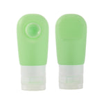60ml Silicone Suction Cup With Brush Squeezed Bottle Portable Travel Storage Bottle, Blue, Green, Pink
