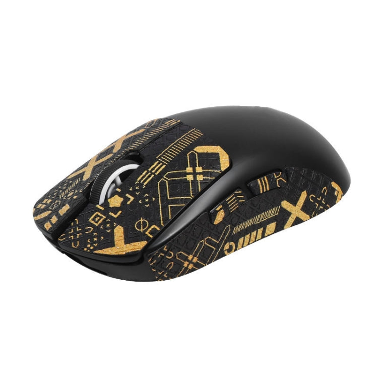 For Logitech GPW 2-Generation Mouse Anti-Slip Stickers Absorb Sweat Paste, White Print Half Surround, Black Gold Print Half Surround, Black Print Half Surround, Black Print Fully Surround, White Print Fully Surround, Black Gold Fully Surround