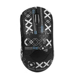 For Logitech GPW 2-Generation Mouse Anti-Slip Stickers Absorb Sweat Paste, White Print Half Surround, Black Gold Print Half Surround, Black Print Half Surround, Black Print Fully Surround, White Print Fully Surround, Black Gold Fully Surround