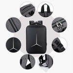 Multifunctional Waterproof Business Sports Laptop Backpack with USB Port, 15 inch, 17 inch