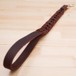 Leather Pet Leash Short Pull Rope Dog Chain, 1.8x50cm