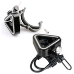 N+1 Mountain Bike Bell Universal Triangle Copper Bell, Clip Ring Silver, Rubber Band Black, Rubber Band Silver