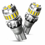 2pcs T10 3030+4014 18LED Constant Current Decoder Indicator Light Reversing Light, T10 (White)