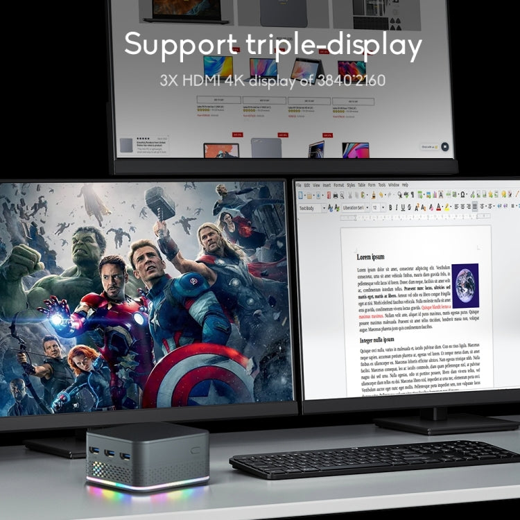 12th Alder Lake Dual Gigabit LAN+3 HDMI 4K HD Pocket Mini PC, T9 Plus N100 DDR5 8G+0G UK Plug, T9 Plus N100 DDR5 8G+128G EU Plug, T9 Plus N100 DDR5 8G+128G UK Plug, T9 Plus N100 DDR5 8G+256G UK Plug, T9 Plus N100 DDR5 16G+128G US Plug                  ...