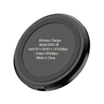 DSW-36B شاحن لاسلكي صغير للهواتف المحمولة 15W شحن سريع Type-C دائري QI، DSW-36B