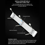 AOSOR Al200 Neon Cable Computer Motherboard Graphics Card Glow Board Power Supply Line Decoration, AL200