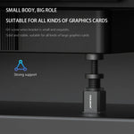 COOLMOON Graphics Card Stand Desktop Computer Graphics Card Vertical Top Support Bracket Screw Telescopic Support Rods, 2.8-5cm (Black), 2.8-5cm (Silver), 5-8cm (Black), 5-8cm (Silver), 7.5-12cm (Black), 7.5-12cm (Silver)