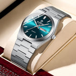 BINBOND B102 Dual-calendar Leisure Waterproof Luminous Quartz Watch, White Steel-Blue, White Steel-Green, White Steel-Black, White Steel-White, Inter-Rose-Gold-Blue, Inter-Rose-Gold-Black, Inter-Rose-Gold-White, Inter-Rose-Gold-Green, Full-gold-Gold   ...