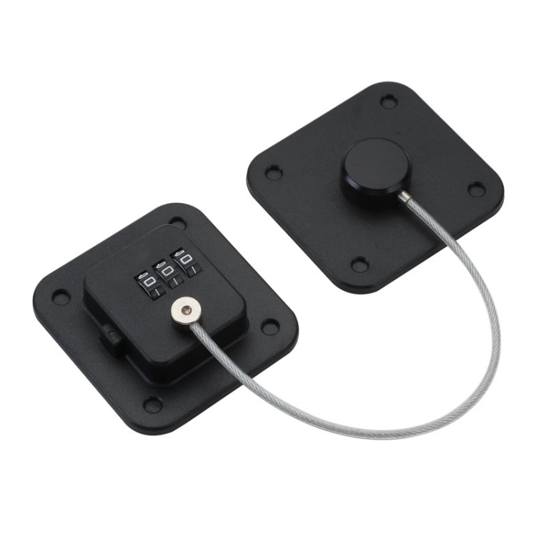 Child Safety Lock No Hole Window Limiter Refrigerator Drawer Cabinet Combination Lock, 3-bit Black, 3-bit White, 2-bit Black, 2-bit White, 2-bit Gray