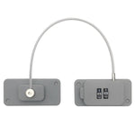 Child Safety Lock No Hole Window Limiter Refrigerator Drawer Cabinet Combination Lock, 3-bit Black, 3-bit White, 2-bit Black, 2-bit White, 2-bit Gray