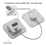 Child Safety Lock No Hole Window Limiter Refrigerator Drawer Cabinet Combination Lock, 3-bit Black, 3-bit White, 2-bit Black, 2-bit White, 2-bit Gray