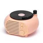 Retro Mini Record Player Wireless Bluetooth Speaker Multifunctional Card Desktop Speaker