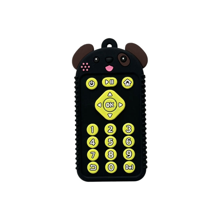 Cartoon Reomte Baby Teething Toys Silicone Baby Teether for Newborn Toddlers Infants, Puppy Black, Puppy Blue, Puppy Green, Bunny Black, Bunny Blue, Bunny Green, Bear Black, Bear Blue, Bear Green