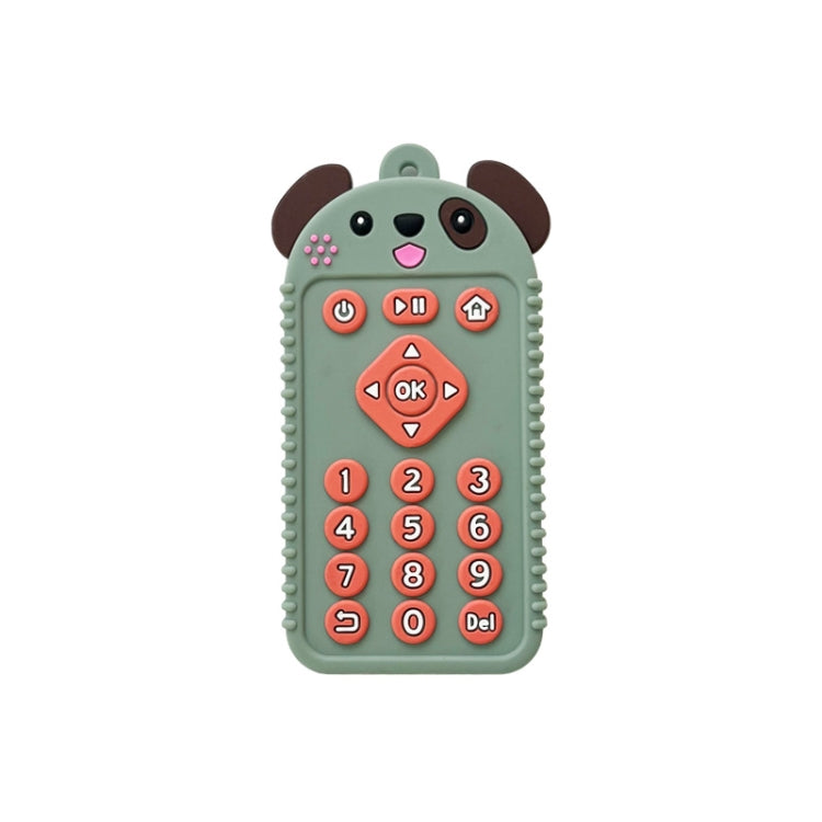 Cartoon Reomte Baby Teething Toys Silicone Baby Teether for Newborn Toddlers Infants, Puppy Black, Puppy Blue, Puppy Green, Bunny Black, Bunny Blue, Bunny Green, Bear Black, Bear Blue, Bear Green