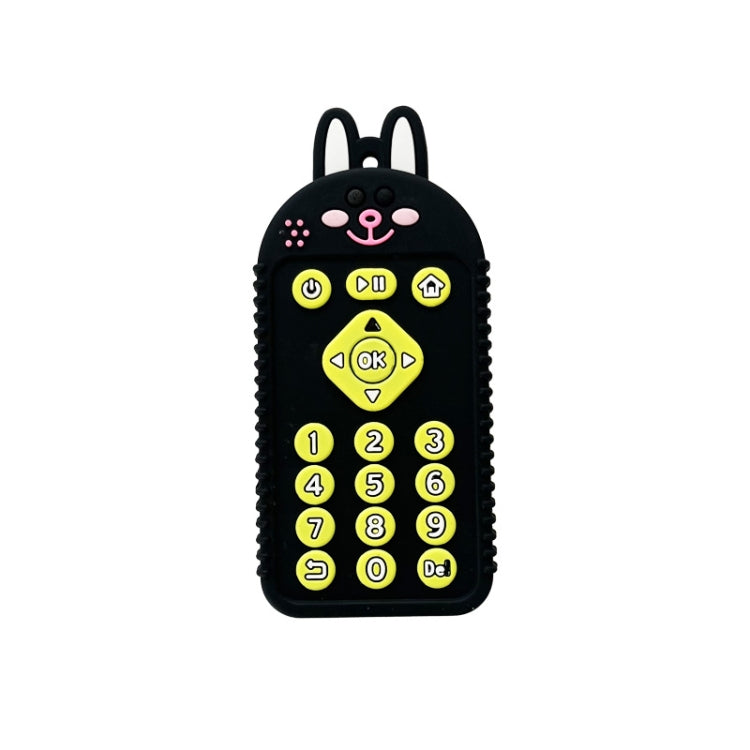 Cartoon Reomte Baby Teething Toys Silicone Baby Teether for Newborn Toddlers Infants, Puppy Black, Puppy Blue, Puppy Green, Bunny Black, Bunny Blue, Bunny Green, Bear Black, Bear Blue, Bear Green