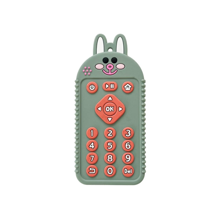 Cartoon Reomte Baby Teething Toys Silicone Baby Teether for Newborn Toddlers Infants, Puppy Black, Puppy Blue, Puppy Green, Bunny Black, Bunny Blue, Bunny Green, Bear Black, Bear Blue, Bear Green