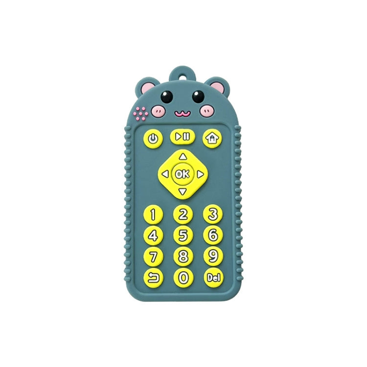 Cartoon Reomte Baby Teething Toys Silicone Baby Teether for Newborn Toddlers Infants, Puppy Black, Puppy Blue, Puppy Green, Bunny Black, Bunny Blue, Bunny Green, Bear Black, Bear Blue, Bear Green