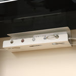 Under Desk Cable Organizer Hole-Free Home Computer Table Bottom Power Cord Plug Storage Rack