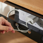 Under Desk Cable Organizer Hole-Free Home Computer Table Bottom Power Cord Plug Storage Rack
