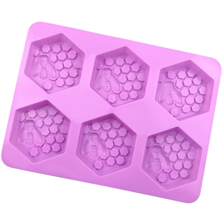 6 Grids Bee Hive Silicone Cake Molds Handmade Aroma Soap Mould, 6 Grids Bee Hive