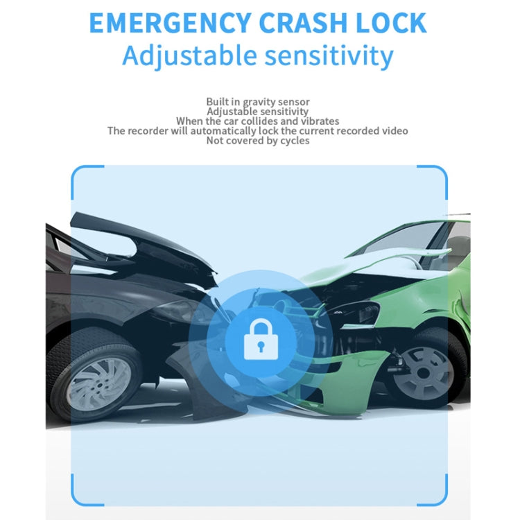 3 Camera Lens 3-inch IPS Screen WiFi Car Dash Cam 1080P Night Vision Dash Camera for Cars, 32G, 64G