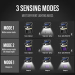 E-SMARTER W792 LED Solar Wall Light With Purple Light Mosquito Control Function Human Intelligent Sensor Outdoor Garden Lamp, White Light, White Light+Yellow Light