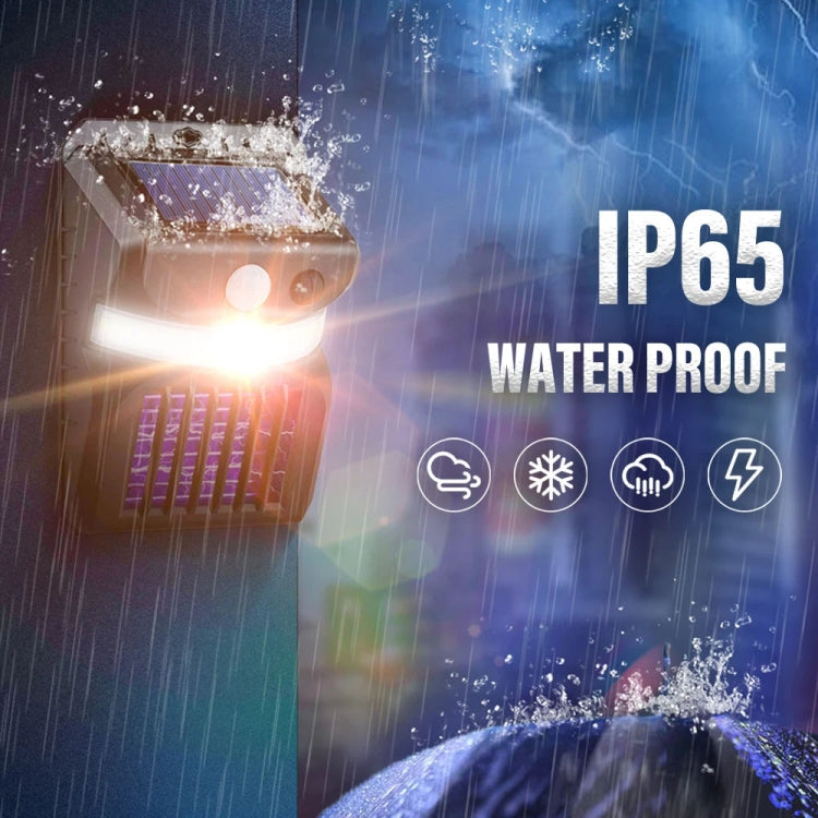 E-SMARTER W792 LED Solar Wall Light With Purple Light Mosquito Control Function Human Intelligent Sensor Outdoor Garden Lamp, White Light, White Light+Yellow Light